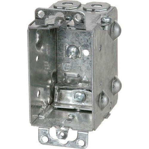 1104-LA Flush Ear Gangable Metal Box (50019)