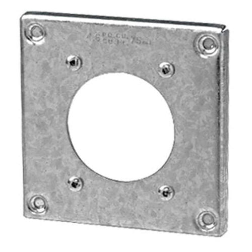 4X4 Metal Cover with 2.625in Dia (8362) (50195)
