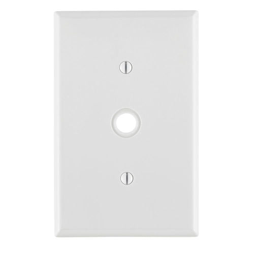 RIGID Blank Wallplate for Phone & Coax Cable w/ 0.406" Hole (8661) (50368)