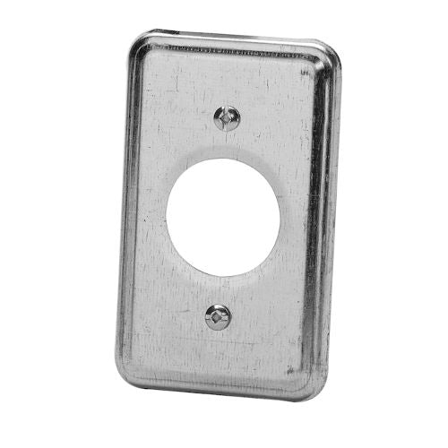 One Gang Wall plate with 1" Knockout (11C3) (50052)