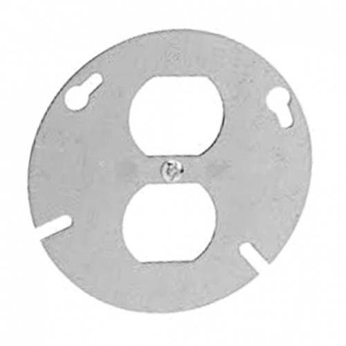4" Round Cover-Duplex Receptacle (54C65) (50184)