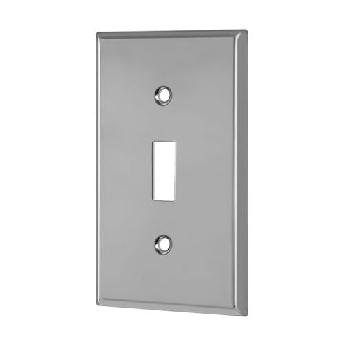 Single Gang Stainless Steel Toggle Wallplate (7711) (50392)