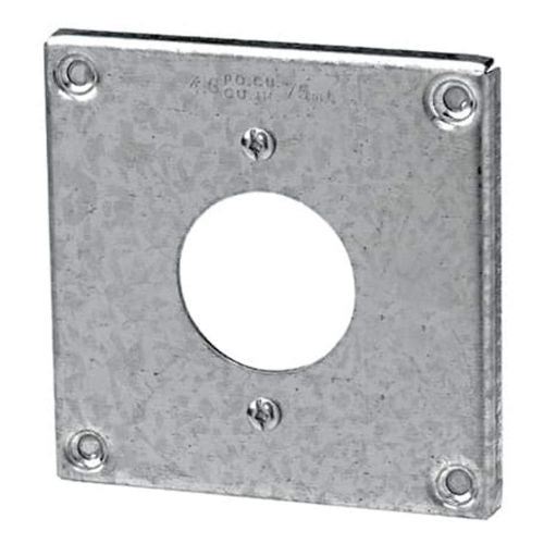 4X4 Metal Cover with 1.625in Dia (8364) (50196)
