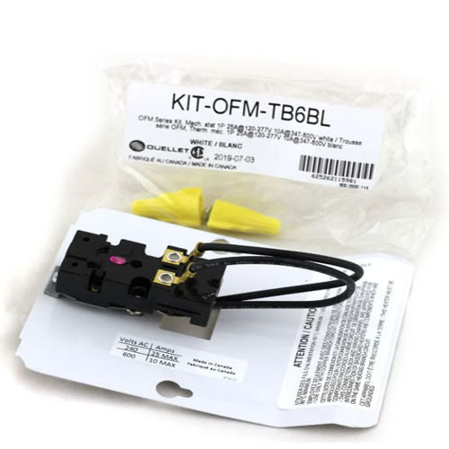 Built-In Thermostat Kit 1P 25A White (KIT-OFM-TB6BL) (60541)