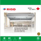 RIGID Range Hood Stainless Steel, 3- Speed 100/200/350, Rectangle or 6" Round Vent (LYD-18813) (50780)