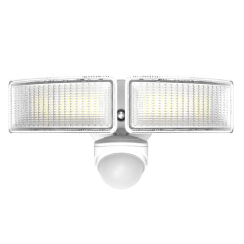 LED Motion Security Lights Two Head 24W 5CCT, White (VO-SC2W24-120-P-5WAY/WH) (60838)