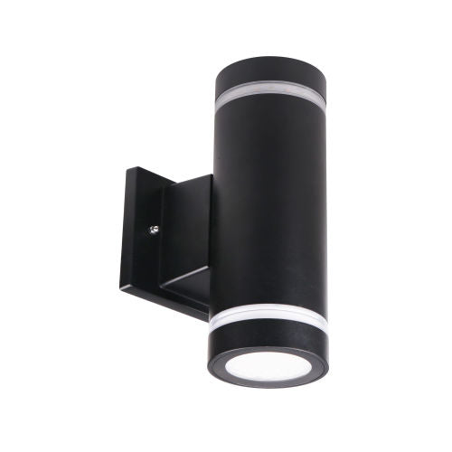 Outdoor Wall Cylinder Light w/Photocell 3CCT, Black (AST-UDWP01B-30WBS6DC1-BH30/40/50W) (60512)