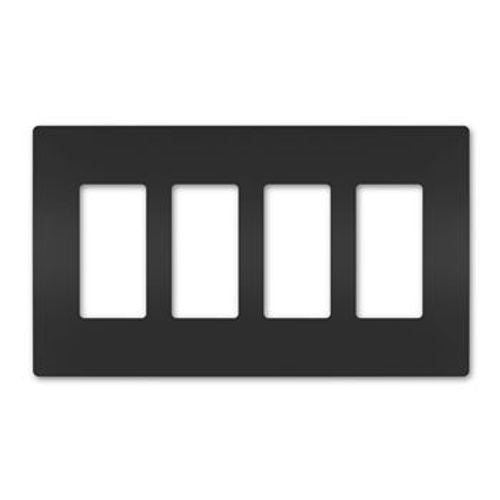 Screwless Single Gang Plates Black (YGC-006NS/BK) (60762)