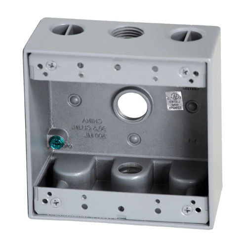Two Gang Weatherproof Box  2-3/16" Deep 3x1/2" (2G50-3) (50571)