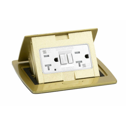 Brass kitchen countertop pop-up socket (661248-C-R20) (50209)