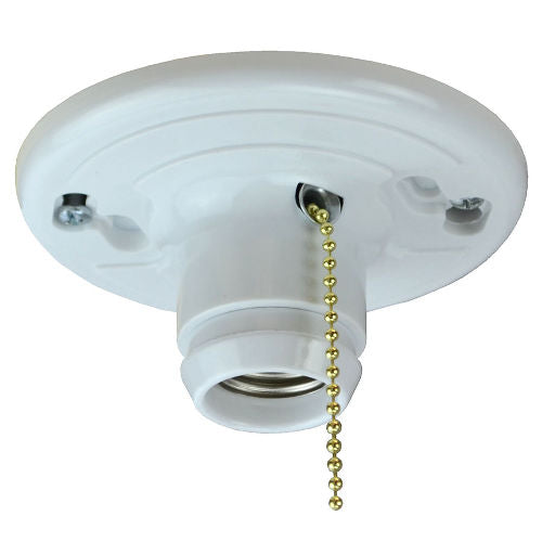 RIGID Plastic Lampholder with Pull Chain 660W (E26-J002/K1) (50410)