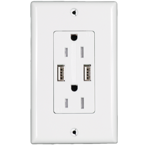 15Amp USB TR Receptacle